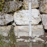 Echelle limni pour mesure de débit sur le Buëch