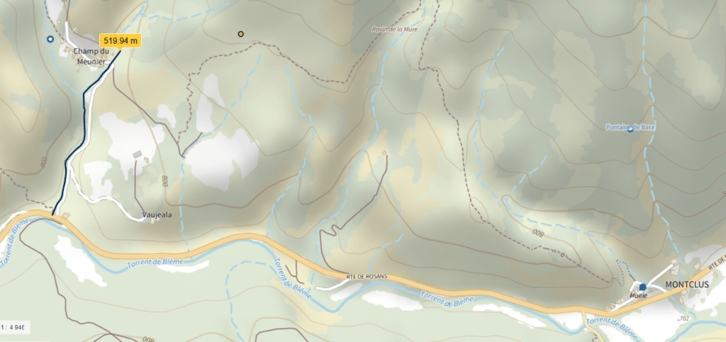 localisation des travaux sur fond cartographique